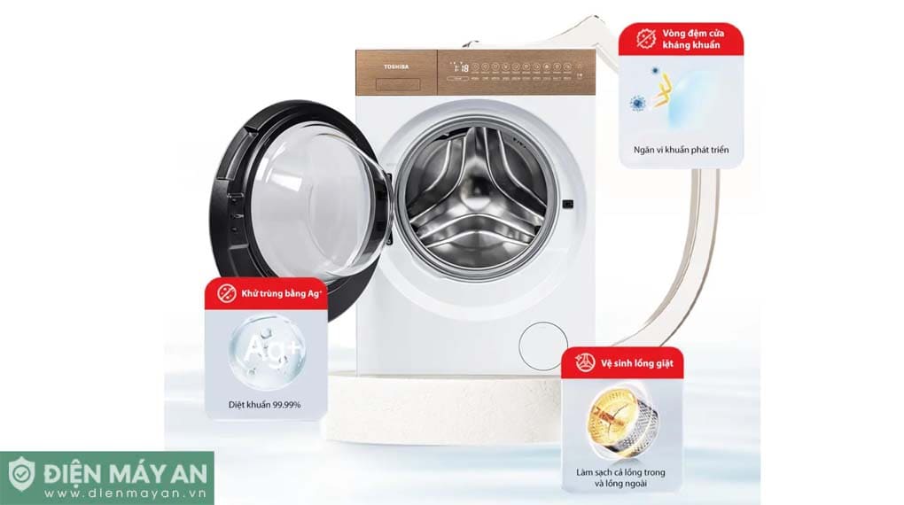 Máy giặt Toshiba Inverter 10.5 kg TW-T37BZP115MWV(WT)